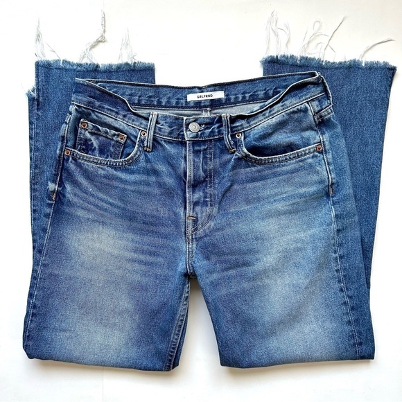 GRLFRND Tatum Mid-Rise Micro Boot Jean in Turn Blue Size 28 - Picture 6 of 11